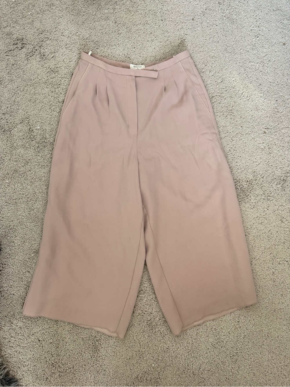 Babaton Blush Wide-Leg Cropped Trousers